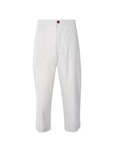 Pantaloni Marané cu broderie gri