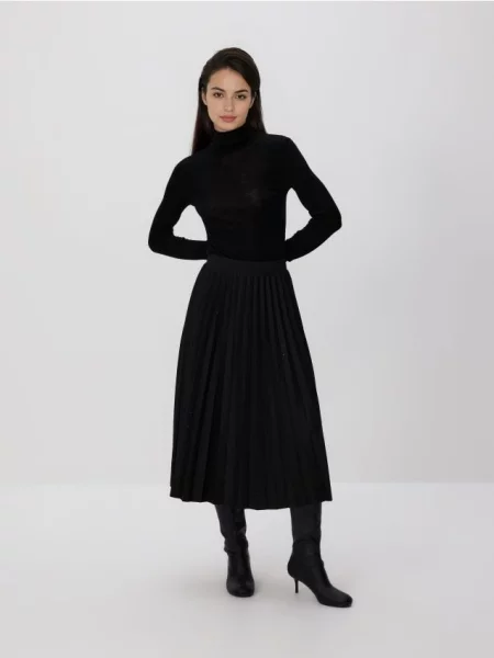 Reserved Спідниця з аплікацією чорний