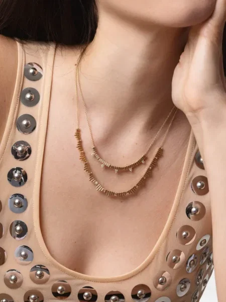 Colier Dana Rebecca Designs galben