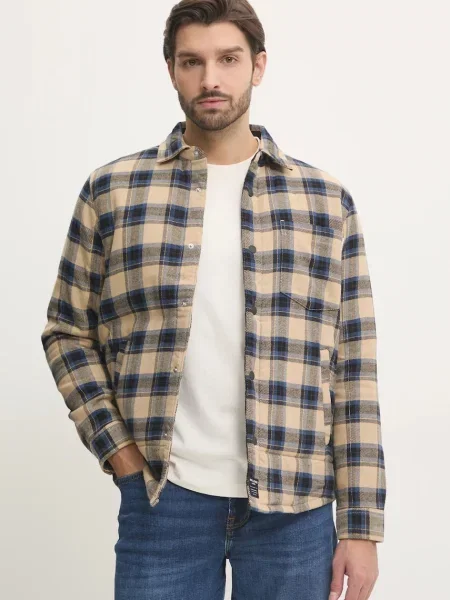 Джинсовая куртка Pepe Jeans бежевая