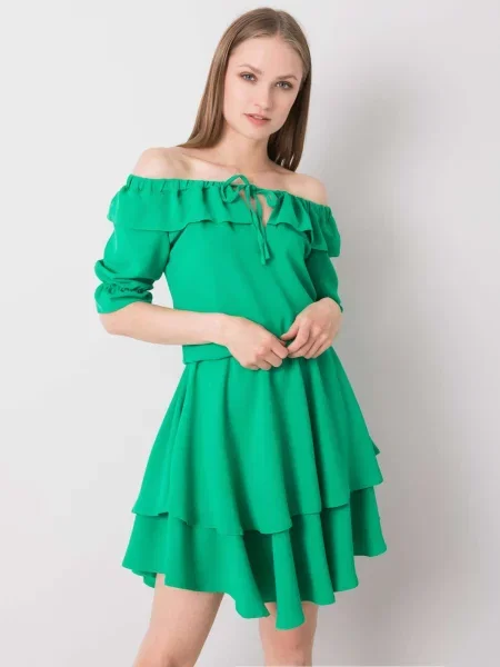 Rochie Rue Paris de costum verde