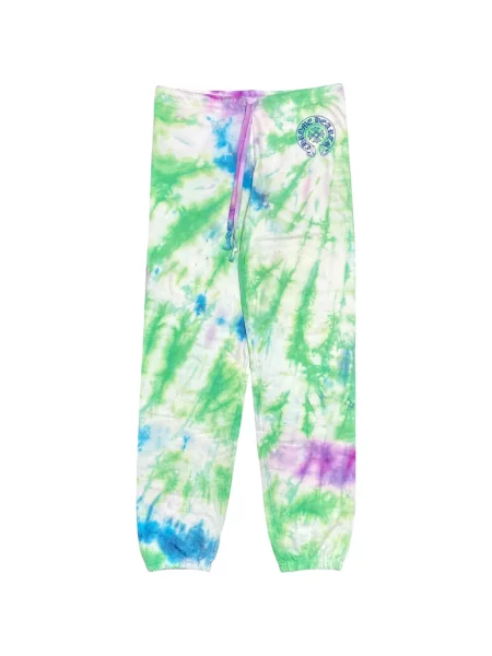 Pantaloni Chrome Hearts cu imagine cu motiv cu inimi cu legături verde
