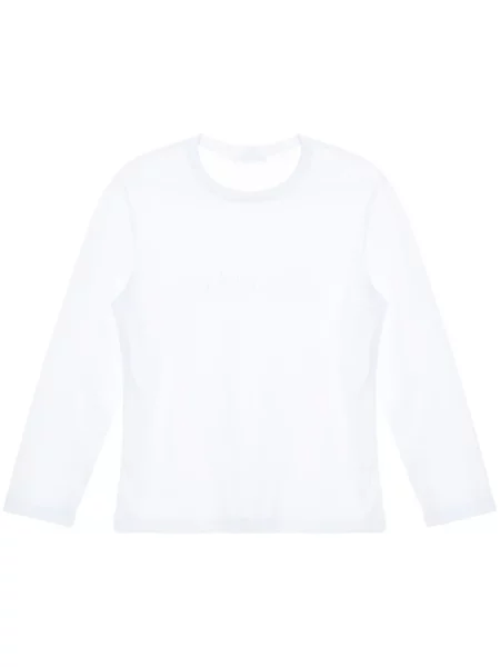 Tricou Helmut Lang cu broderie alb