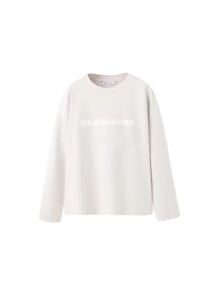 MANGO KIDS Tricou SPORTY bej alb