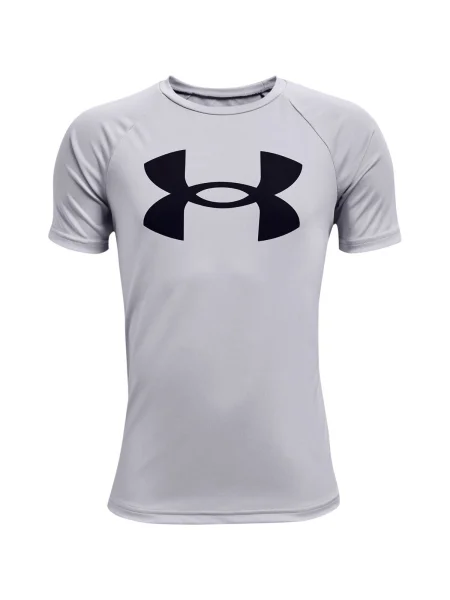 Tricou Under Armour cu autograf gri