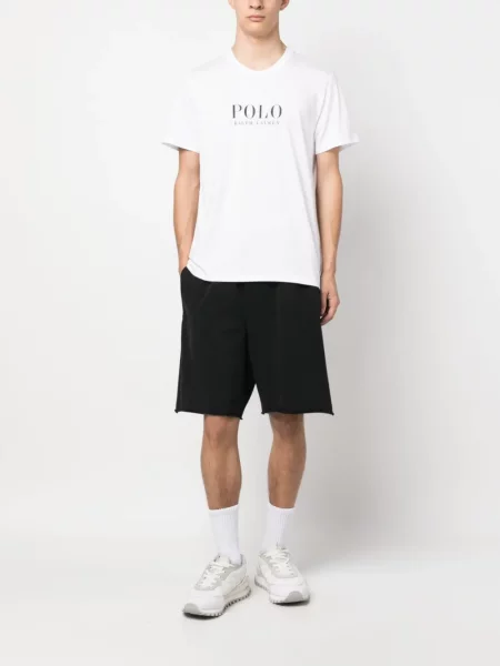 Tričko Polo Ralph Lauren s potiskem černé