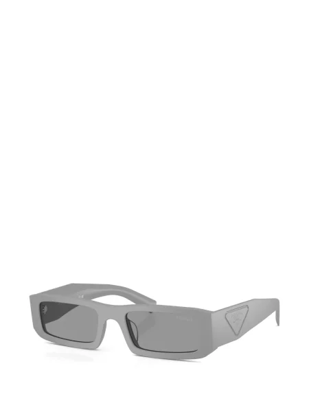 Ochelari de soare dreptunghiulari Prada Eyewear cu autograf gri