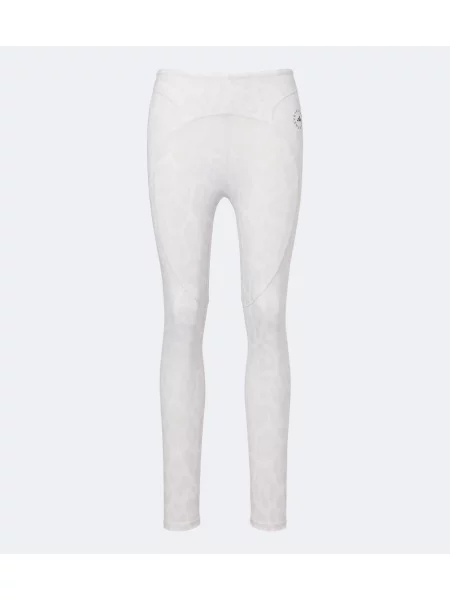 Leggings Adidas By Stella Mccartney cu imagine cu model leopard alb