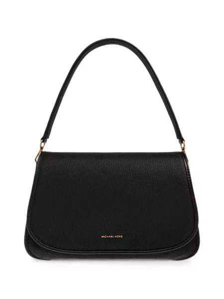 Geantă Michael Michael Kors cu autograf cu cataramă negru