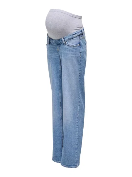 Only Maternity Τζιν Juicy μπλε ντένιμ / μελανζέ γκρι