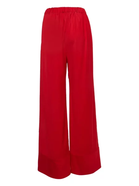 Pantaloni Michael Lo Sordo de lână roșu