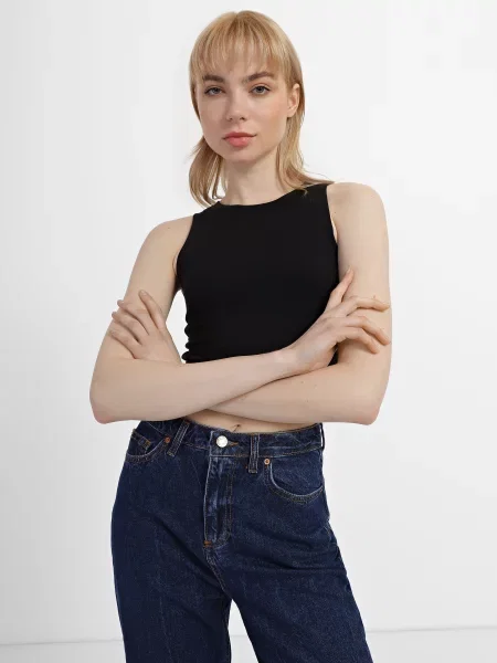 Braska Топ без підкладки чорний