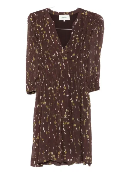 Rochie midi Ba&sh până la genunchi maro