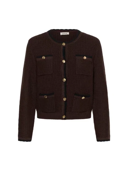 Dzianinowy sweter Soaked In Luxury brązowy