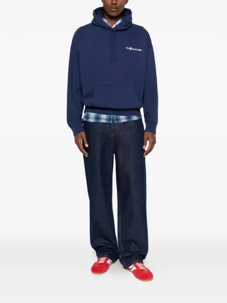 Pantaloni scurți Polo Ralph Lauren cu autograf albastru
