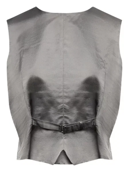 Vestă Mm6 Maison Margiela din satin gri