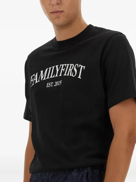 Tricou Family First cu autograf negru