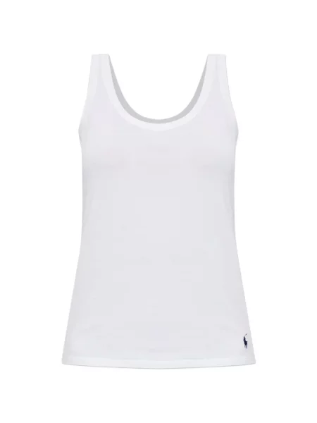 Lung body Polo Ralph Lauren cu autograf alb