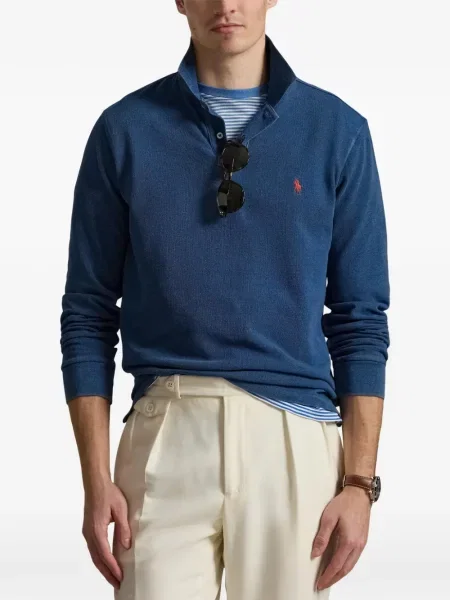 Șapcă Polo Ralph Lauren cu model herringbone din țesătură twill cu imagine albastru