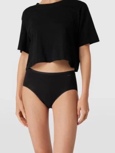 Figi z nadrukiem z logo model ‘Superfine’ Mey czarne