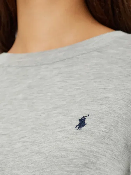 Ριγέ τοπ Polo Ralph Lauren με κέντημα μαύρο