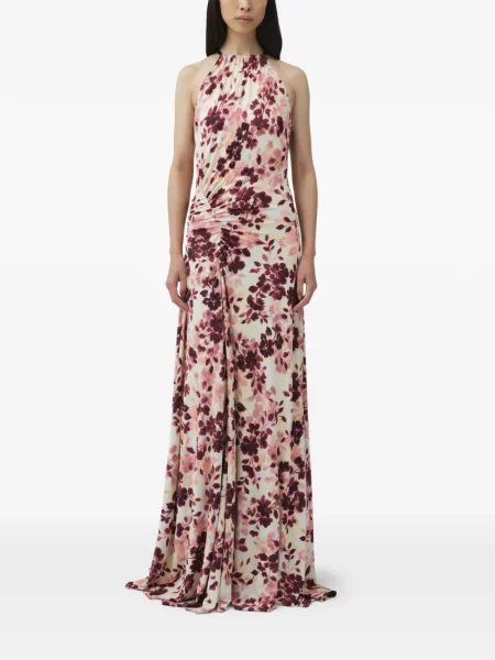 Rochie maxi Simkhai cu model floral cu imagine drapată