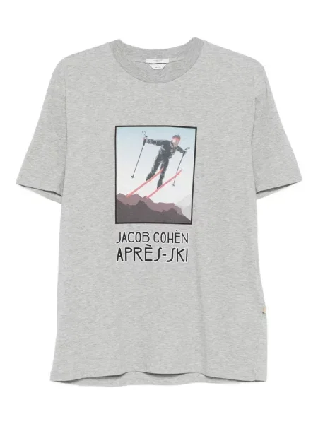 Tricou Jacob Cohën cu decolteu rotund gri