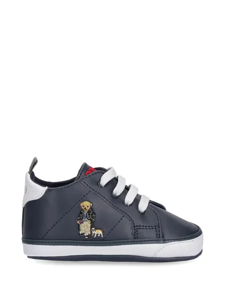 Sneakersy dziecięce Polo Ralph Lauren niebieskie