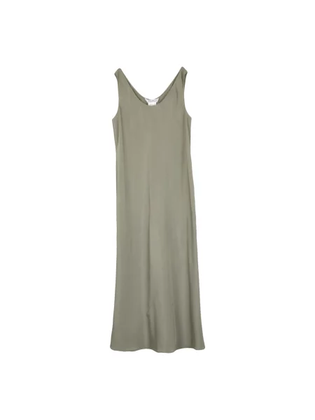 Satynowa sukienka Max Mara zielona