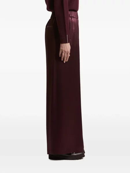 Pantaloni Peserico din satin roșu