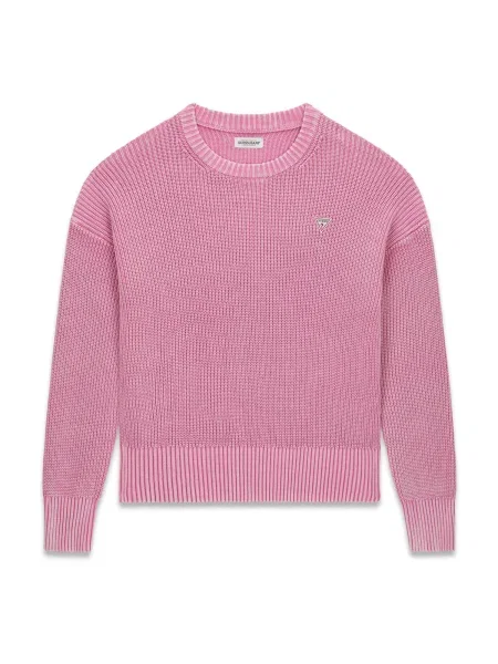 GUESS JEANS Pulover eozină roz