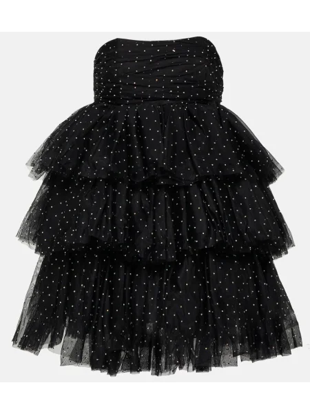 Rochie Rotate din tul negru