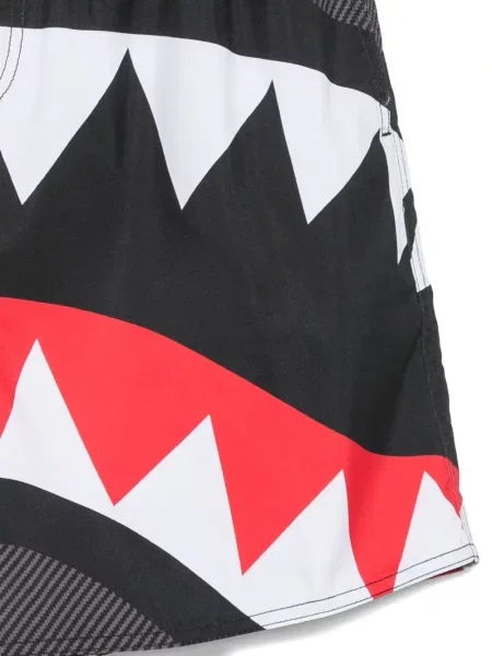 Slip de baie Sprayground cu autograf negru