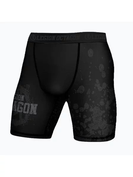 Pantaloni scurți de antrenament pentru bărbați Octagon Legion Grunge black/grey negru