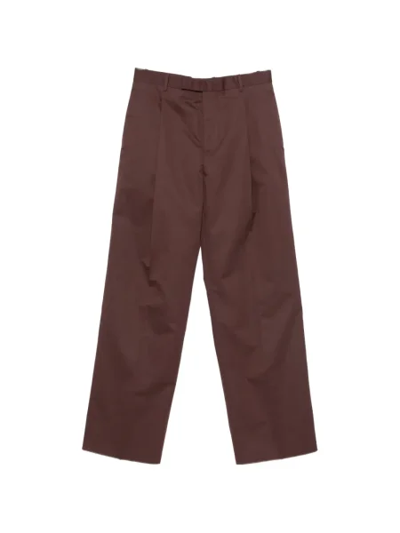 Plisuoti kelnės Jil Sander ruda