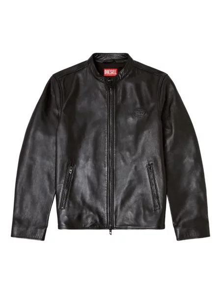 Geanta de piele Diesel negru