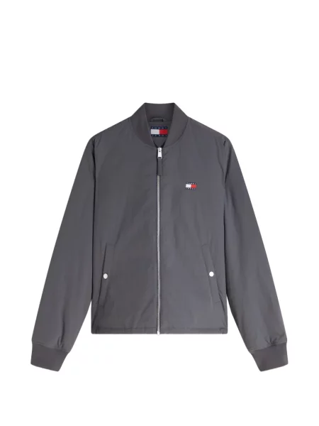 Geacă bomber Tommy Hilfiger cu autograf gri