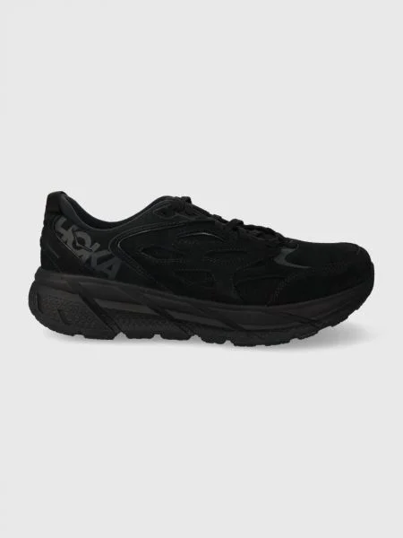 Hoka One One pantofi de piele intoarsa Us Clifton L albastru marin bej