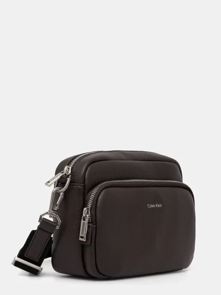 Calvin Klein torbica iz umetnega usnja rjava
