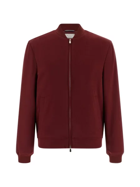 Кашмирено яке тип бомбър Brunello Cucinelli червено