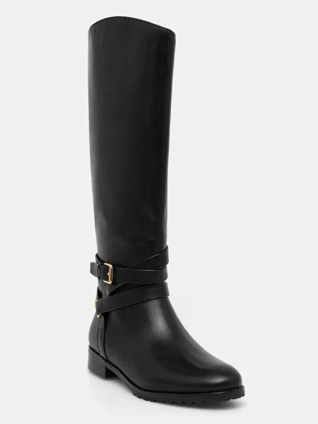 Lauren Ralph Lauren ghete de piele Collins Tll negru