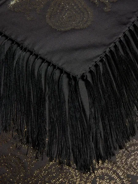 Fular Etro cu franjuri negru