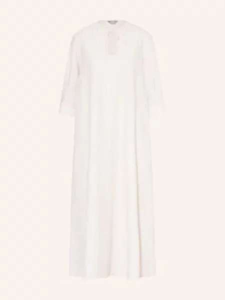 Mm By Max Mara Šaty Memo S Lnem A Rukávy režná hnědá