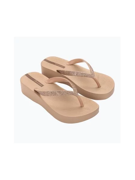 Шлепанцы Ipanema с сеткой бежевые