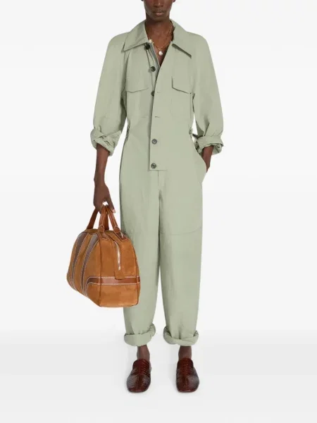 Geantă Dries Van Noten din piele de căprioară