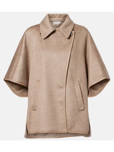 Kurtka Max Mara z kaszmiru brązowa