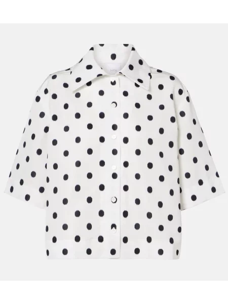 Bluzka Patou w grochy biała