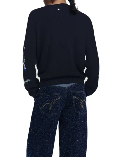 Desigual Пуловер Cooper черен