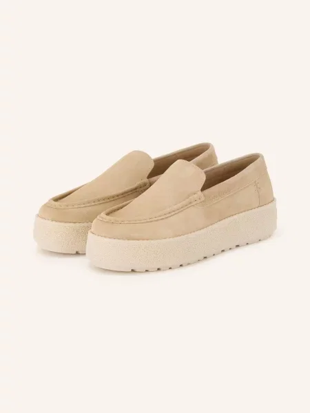 Marc O'polo Loafersy Na Platformie beige beżowe