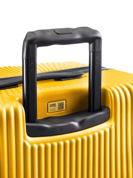Crash Baggage bőrönd STRIPE Medium Size szürke sárga